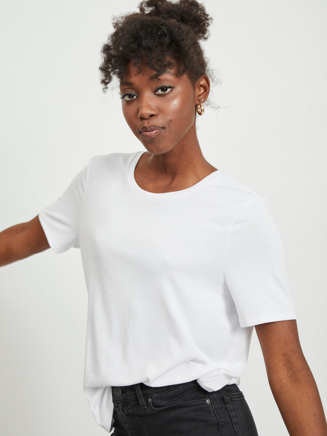 OBJANNIE T-shirt - white